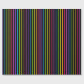 Papier cadeau Arc-en-ciel rayé 8.2 (Plat)