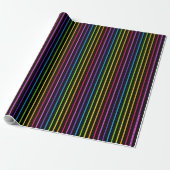 Papier cadeau Arc-en-ciel rayé 8.2 (Déroulé)