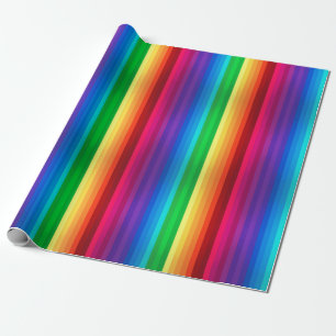 Papier Cadeau Arc-en-ciel sans couture coloré unique dépouill