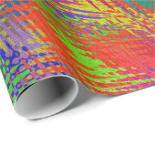 Papier Cadeau Arc-en-ciel tissé (Coin rond)