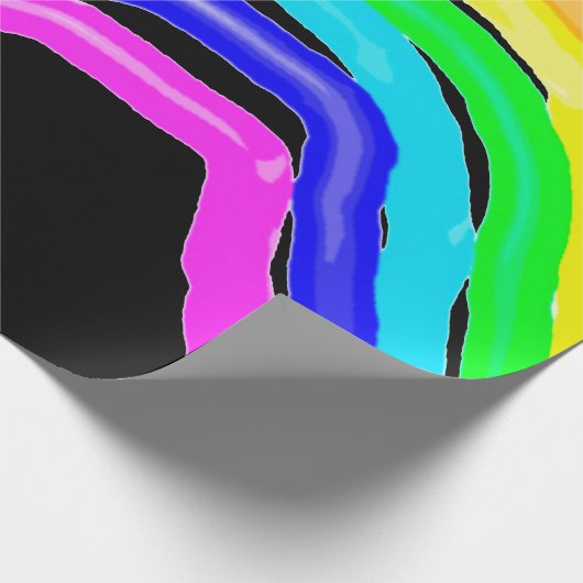 Papier Cadeau Arc-en tiré (Coin)