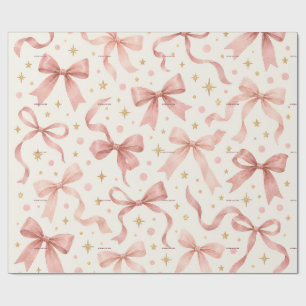 Papier Cadeau Arc en watercolor rose poussiéreux pour un premier