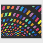 Papier Cadeau Arc numérique coloré (Plat)