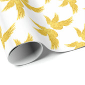 Papier Cadeau Archange d'or (Coin rond)
