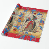 PAPIER CADEAU ARCHANGEL RAPHAEL ET PARCHEMENT DE NOËL AUX POISSO (Déroulé)