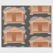 Papier Cadeau Architecture de musée classique (Plat)