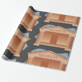 Papier Cadeau Architecture de musée classique (Déroulé)