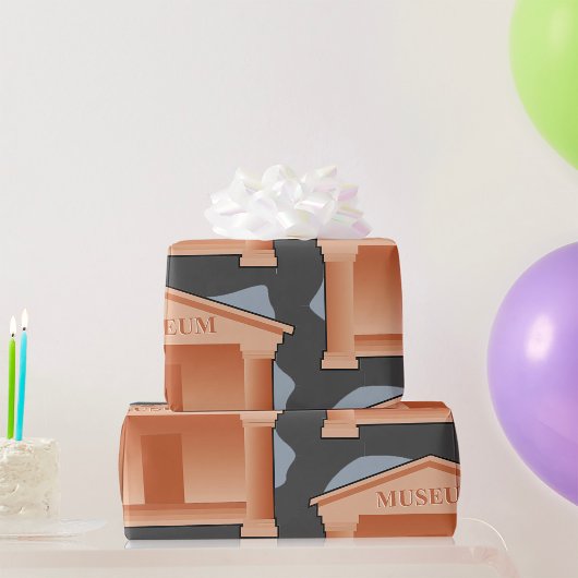 Papier Cadeau Architecture de musée classique