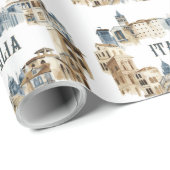 Papier Cadeau Architecture en Italie (Coin rond)