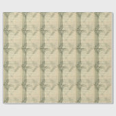 Papier Cadeau Architecture vintage, arches colonnes perspective (Plat)