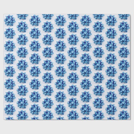 Papier Cadeau Arcs bleus (Plat)