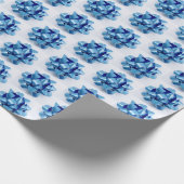 Papier Cadeau Arcs bleus (Coin)