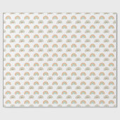 Papier Cadeau Arcs-en-ciel dessinés à la main : motif pastel san (Plat)