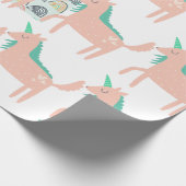 Papier Cadeau Arcs-en-ciel et licornes (Coin)