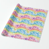 Papier Cadeau Arcs-en-ciel et Nuages (Déroulé)