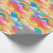 Papier Cadeau Arcs-en-ciel et nuages (Coin)
