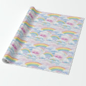 Papier Cadeau Arcs-en-ciel et Nuages (Déroulé)