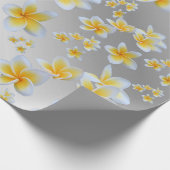 Papier Cadeau argent, asiatique, jaune, blanc, fleur, brillant,  (Coin)