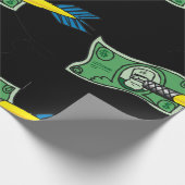 Papier Cadeau Argent des fléchettes (Coin)