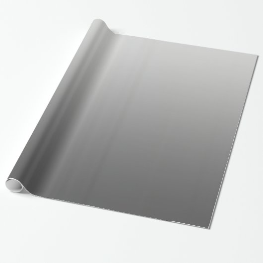Papier Cadeau Argent élégant de gradient (Déroulé)