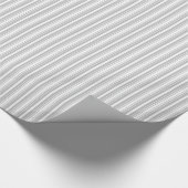 Papier Cadeau Argent et blanc (Coin)