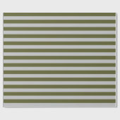 Papier Cadeau Argent et vert de l'armée (Plat)