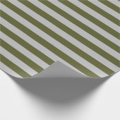 Papier Cadeau Argent et vert de l'armée (Coin)