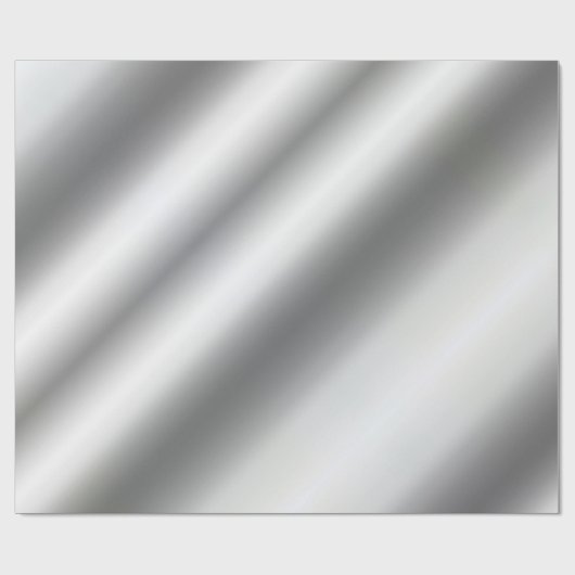 Papier Cadeau Argent métallique Look Modèle glamour meilleur (Plat)