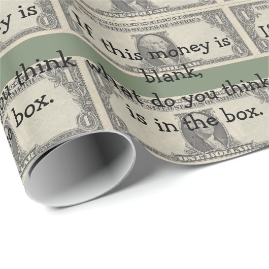 Papier Cadeau Argent vide (Coin rond)