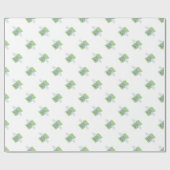 Papier Cadeau argent volant émoji (Plat)