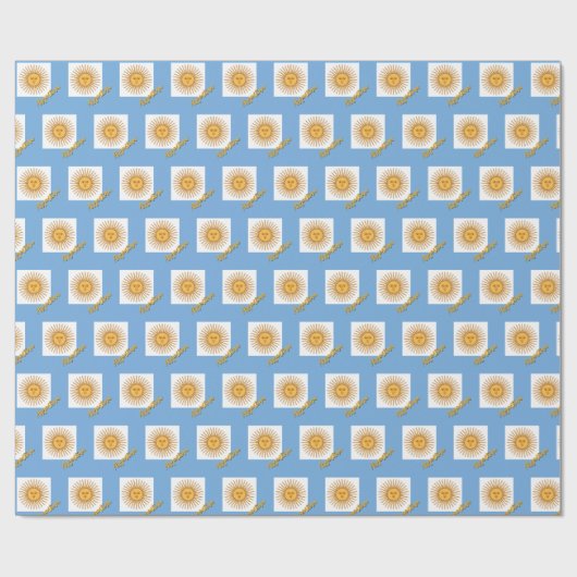 Papier Cadeau Argentina Wrapping Paper, Argentine (Plat)