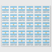 Papier Cadeau Argentine et drapeau argentin (Plat)