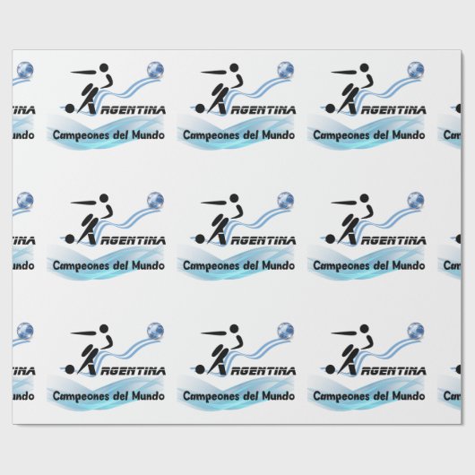 Papier Cadeau Argentine Soccer (Plat)