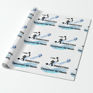 Papier Cadeau Argentine Soccer