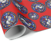 Papier Cadeau Aries Astrologie Gothique Verre Tissu Windows WP (Coin rond)