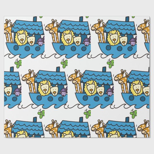 Papier Cadeau Ark de Noé (Plat)