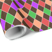 Papier Cadeau Arlequin Arlequin aux couleurs d'automne (Coin rond)