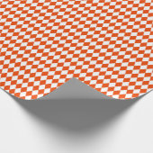 Papier Cadeau Arlequin blanc et orange clair moyen (Coin)