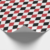 Papier Cadeau Arlequin blanc, noir et blanc foncé (Coin)