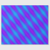 Papier Cadeau Arlequin bleu clair et violet rétro (Plat)