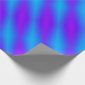 Papier Cadeau Arlequin bleu clair et violet rétro (Coin)