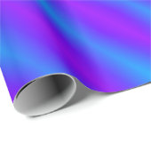 Papier Cadeau Arlequin bleu clair et violet rétro (Coin rond)