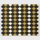 Papier Cadeau Arlequin doré (Plat)