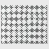 Papier Cadeau Arlequin gris (Plat)