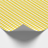Papier Cadeau Arlequin jaune et blanc moyen doré (Coin)