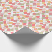 Papier Cadeau Arlequin motif en popsicles couleurs d'été (Coin)