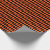Papier Cadeau Arlequin orange noir et clair moyen (Coin)