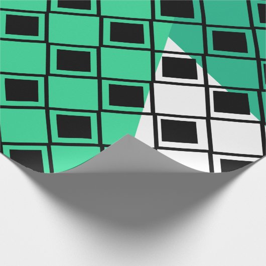 Papier Cadeau Arlequin Triangle Vert (Coin)