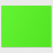 Papier Cadeau Arlequin Vert Néon Uni (Plat)