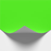 Papier Cadeau Arlequin Vert Néon Uni (Coin)